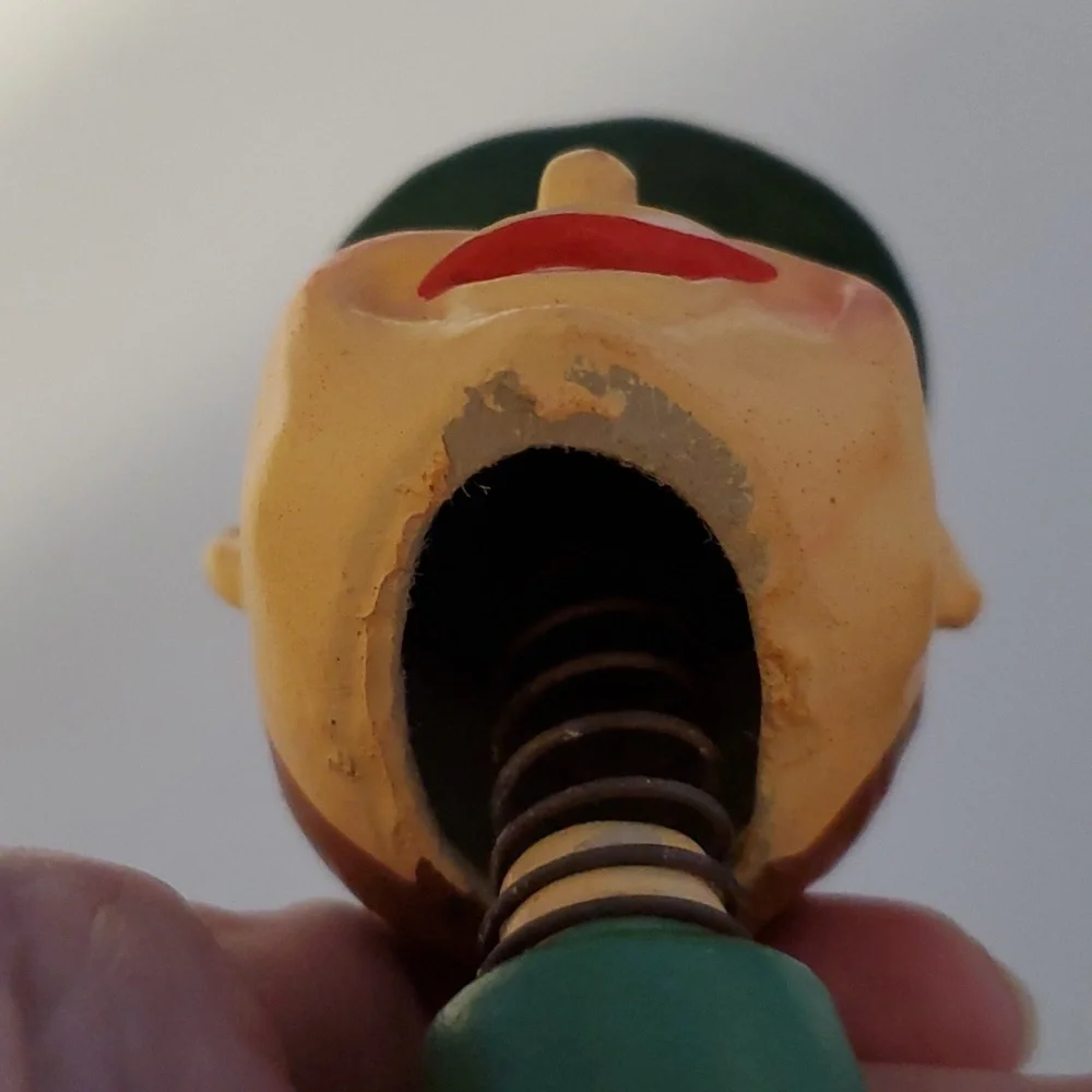 Vintage 1960 Rubens Original Bobblehead Nodder Irishman Wine Cork Bottle Stopper